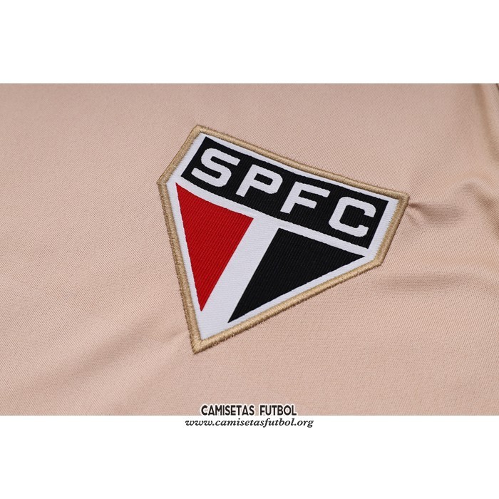 Chandal del Sao Paulo Manga Corta 2023/2024 Amarillo - Pantalon Corto
